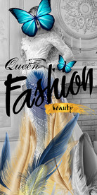 时尚女王抽象羽毛蝴蝶玄关装饰画