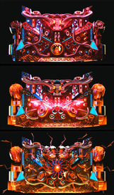 动感机械3D效果酒吧夜场背景