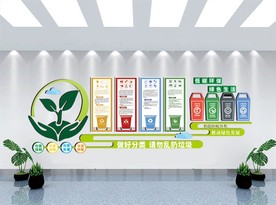 垃圾分类 垃圾文化墙 学校垃圾