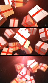 圣诞节礼物盒视频背景