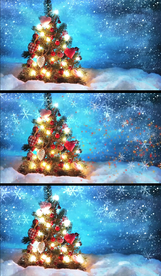 绚丽圣诞树背景视频素材