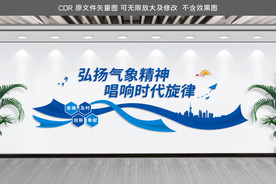 弘扬气象精神文化墙