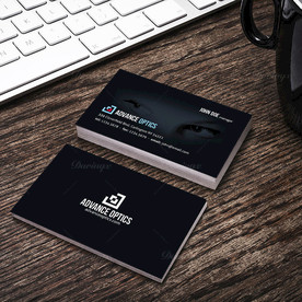 简约通用名片双面PSD展开图图