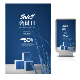 会员日VIP活动海报