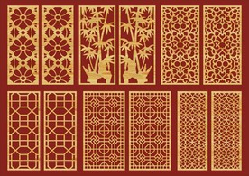隔断屏风花纹