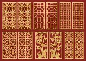 隔断屏风花纹