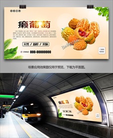 癞葡萄展架灯箱单页易拉宝挂画