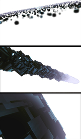 玻璃质感方块合成特效背景