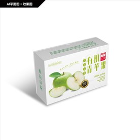 苹果包装 有机青苹果礼盒