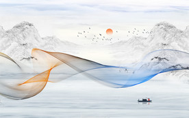 新中式电视背景墙