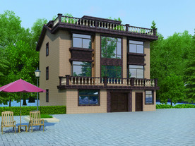 外墙砖效果图 自建房