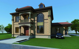 外墙砖效果图 自建房