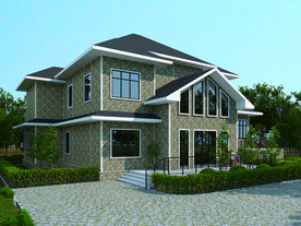 外墙砖效果图 自建房