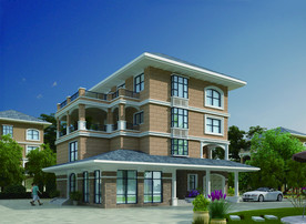 外墙砖效果图 自建房