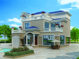 外墙砖效果图 自建房