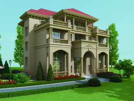 外墙砖效果图 自建房