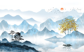 新中式水墨山水