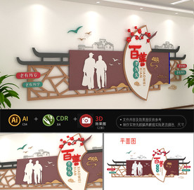 孝亲敬老敬老院文化墙