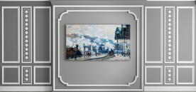 欧式客厅沙发3D墙纸背景墙