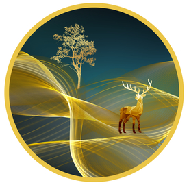 北欧现代圆形装饰画