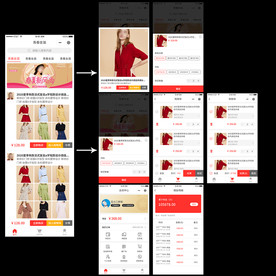 女装电子商务服装商城小程序界面