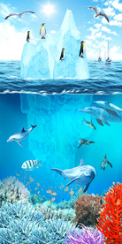 海洋世界水族馆过道3D玄关