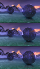 梦幻质感水晶球旋转视频素材
