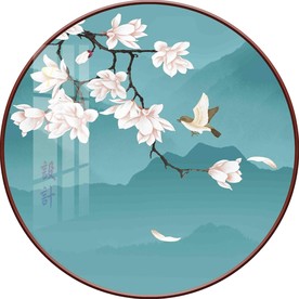 新中式花鸟装饰画图片