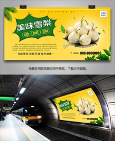 雪梨展架灯箱易拉宝单页展板海报