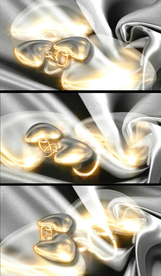 白金爱心动态背景视频