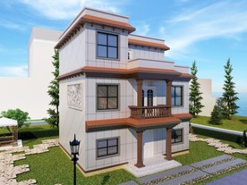 别墅外墙效果图