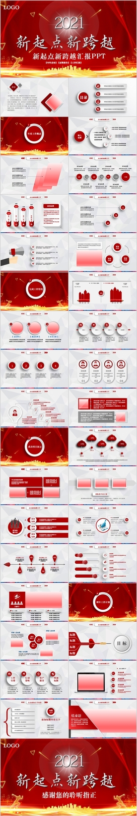 2021年终总结工作计划PPT
