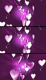 紫色气球生日背景背景视频