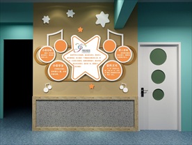 幼儿园背景墙 幼儿园音符墙