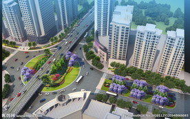 转盘 市政道路 交通岛