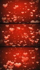 喜庆红色爱心上升视频素材