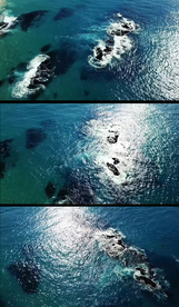 4K航拍海浪礁石实拍视频素材