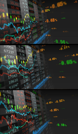 股市数据涨跌素材背景视频