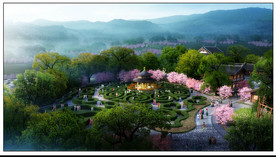 历史文化古城规划 效果图