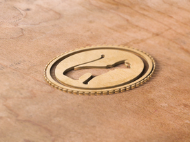 品牌三合板logo样机