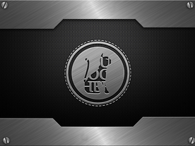 品牌logo白色金属样机