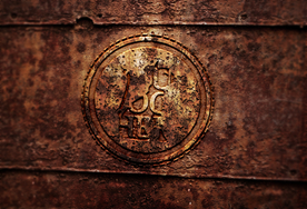 品牌铁锈战损logo样机