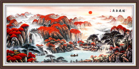 鸿运当头风水画