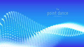 蓝色粒子波纹封面