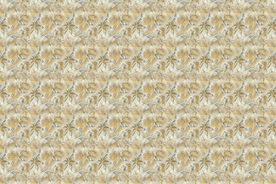 手绘热带雨林植物树叶西洋画