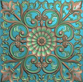 精雕图 洋花 欧式花