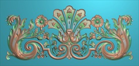 精雕图 洋花 欧式花