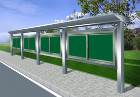 t型推拉黑板不锈钢学校宣传栏