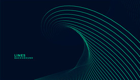 绿色抽象线条封面背景