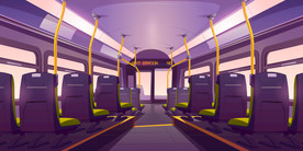 公交车内景